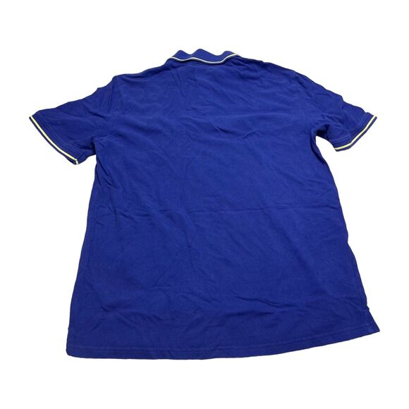 St. John's Bay Legacy Polo Shirt Medium Blue 100% Cotton Short Sleeve Classic - Picture 4 of 7